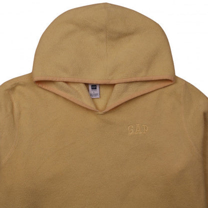 Gap Women Beige Pullover Hoodie Fleece Lined Size L