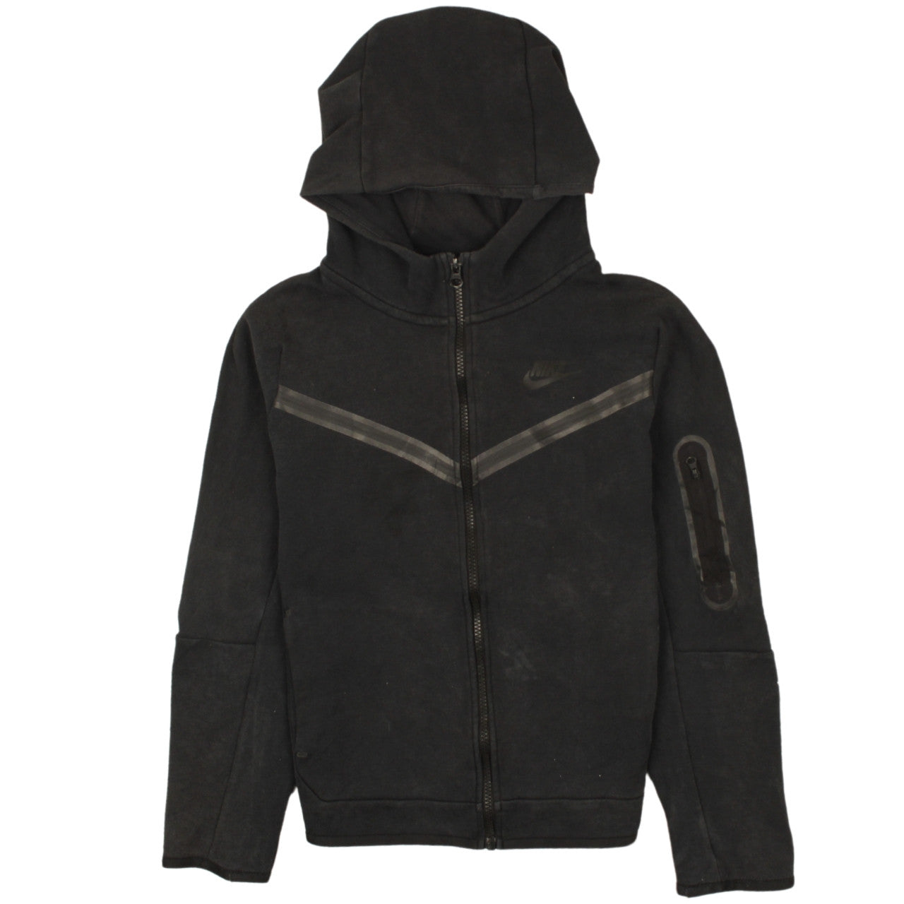Nike Boys Black Full Zip Hoodie L 147-158cm Standard Fit Sweatshirt
