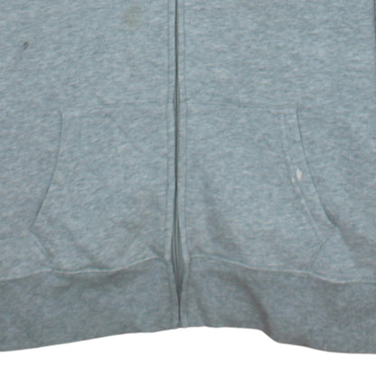GAP Men's Grey Full Zip Hoodie Sweatshirt Size M Logo Fleece