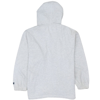 Reebok Womens Grey Full Zip Hoodie Size 12 Cotton Essentials