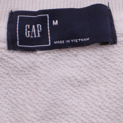 GAP Women Ivory Lace Panel Pullover Sweatshirt M