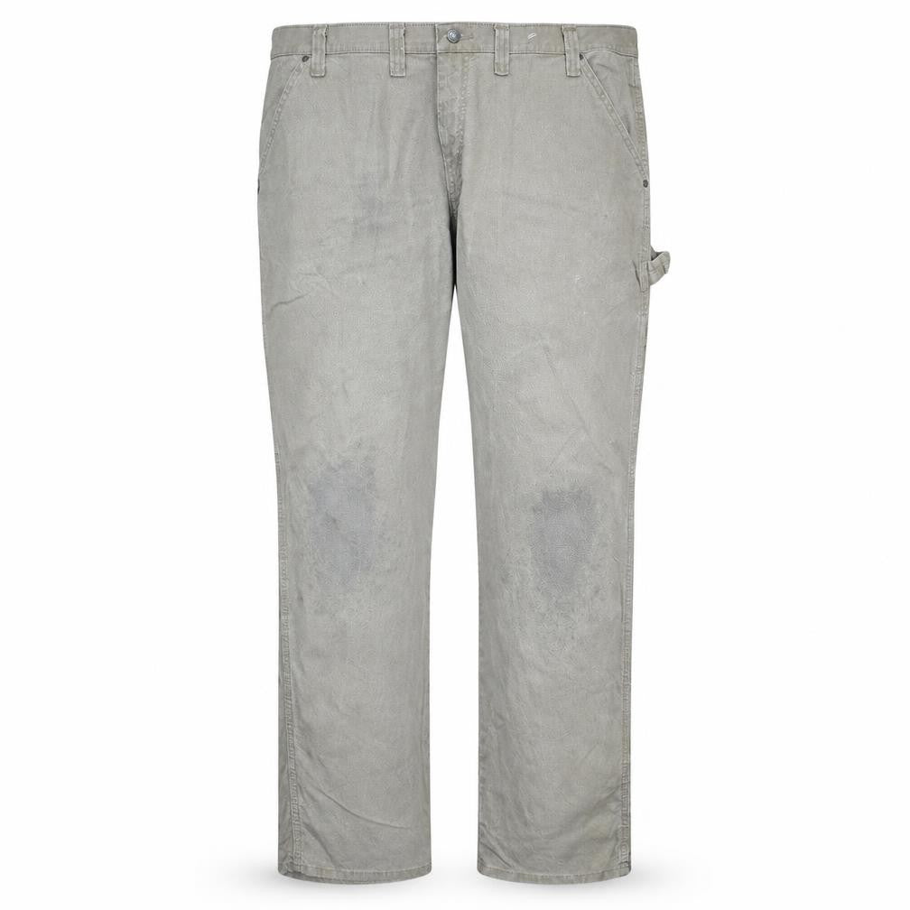 Front view of Wrangler Men's Beige Carpenter Workwear Trousers Size 44x32