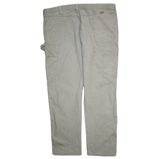 Wrangler Men's Beige Carpenter Workwear Trousers Size 44x32