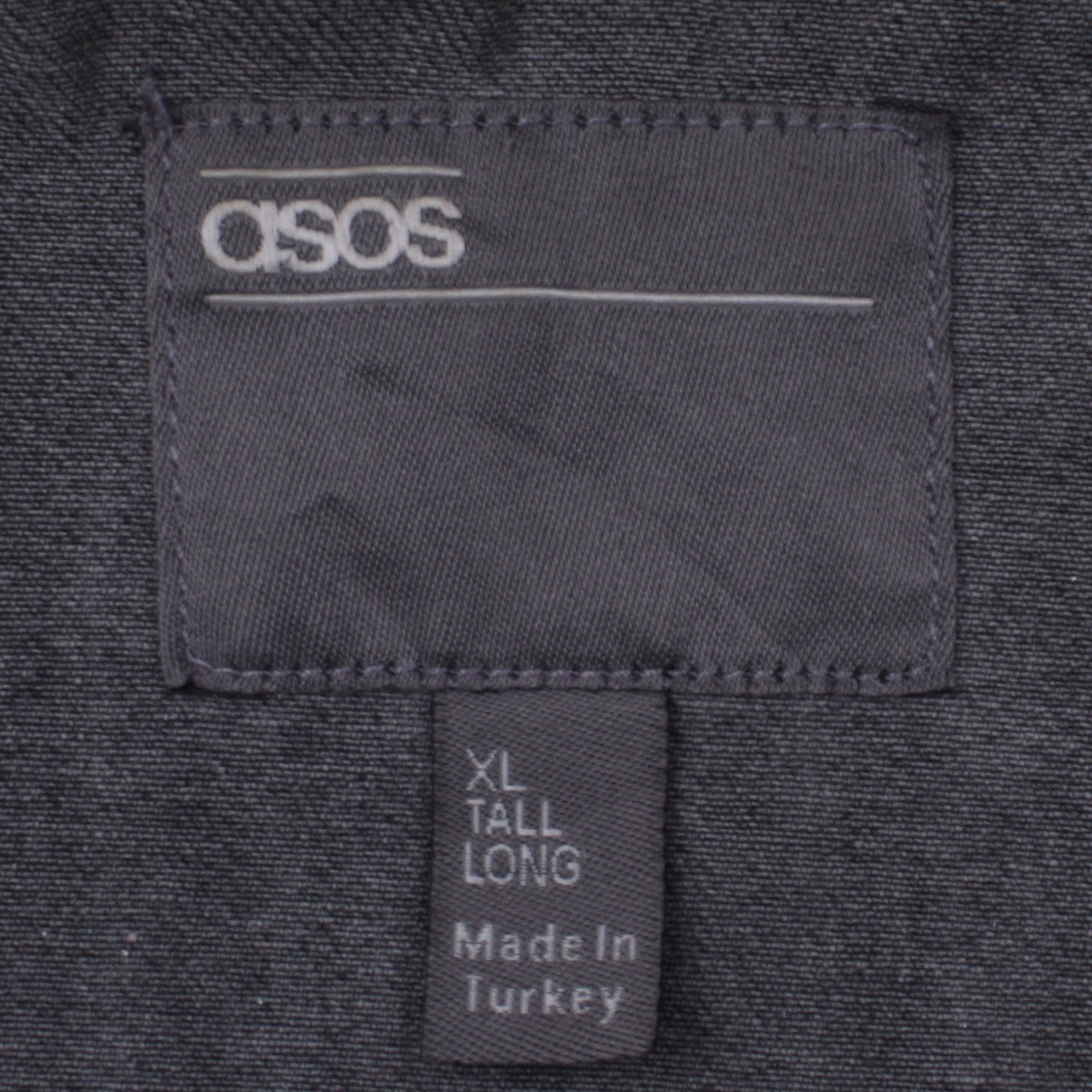ASOS Men’s Grey Denim Jacket XL Tall Long Cotton Casual