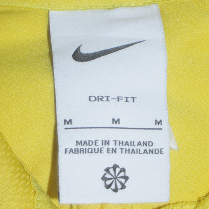Nike Men's Yellow 1/4 Zip Dri-FIT Sports Sweatshirt Size M