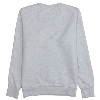 Superdry Womens Grey Crew Neck Pullover Sweatshirt Size 12
