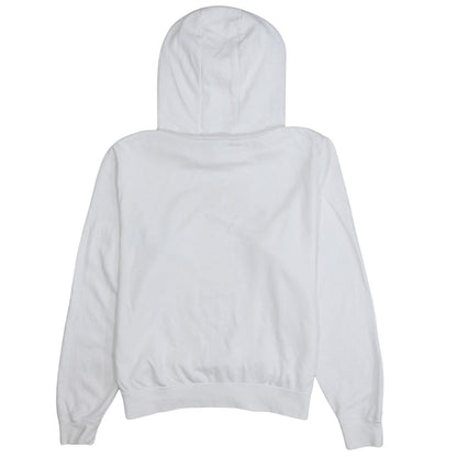 Nike Women's White Small Pullover Hoodie with Gold Logo