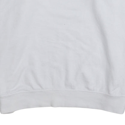 Nike Women's White Small Pullover Hoodie with Gold Logo