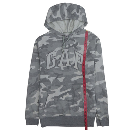 GAP Men's Grey Camouflage Pullover Hoodie Size M