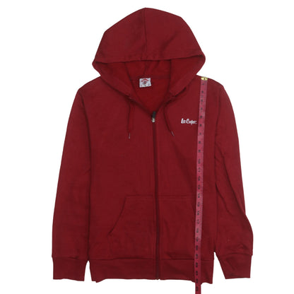 Lee Cooper Men's Red Full Zip Hoodie Size L Regular Fit