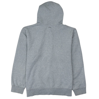 Converse Men’s Grey 2XL Full Zip Hoodie All Star Logo Sweatshirt