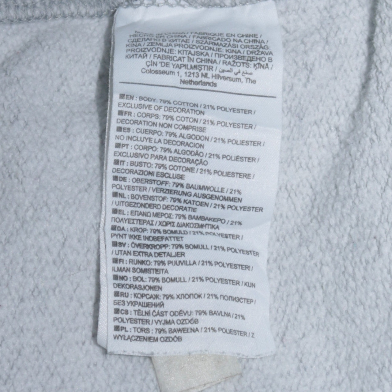 Converse Men’s Grey 2XL Full Zip Hoodie All Star Logo Sweatshirt