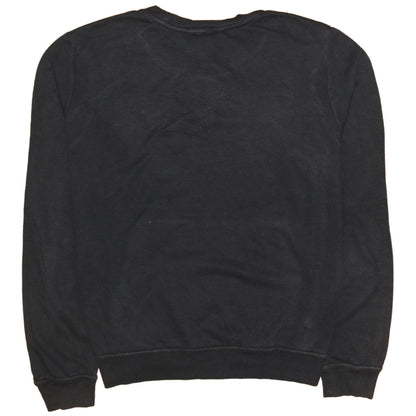 Nike Men Black Crew Neck Pullover Sweatshirt M Regular Fit