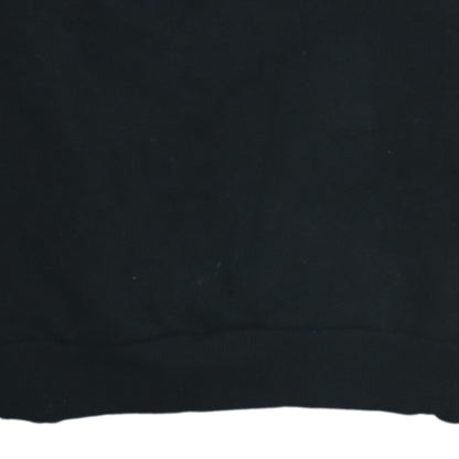 Ellesse Womens Black Crew Neck Sweatshirt UK 10 Cotton Blend Casual