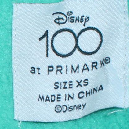 Disney at Primark Women XS Green Mickey & Pluto Pullover Sweatshirt