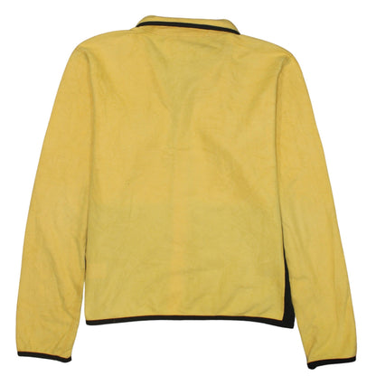 The North Face Womens Yellow Fleece Jacket M Full Zip Polartec Outdoor