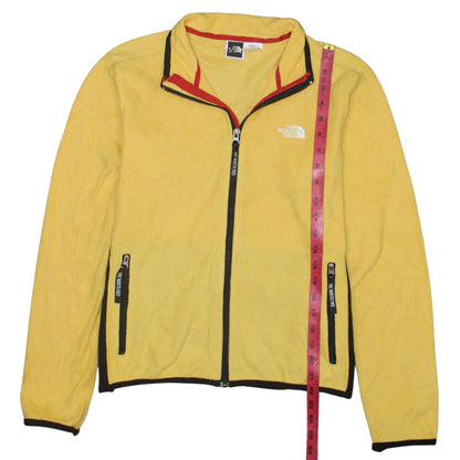 The North Face Womens Yellow Fleece Jacket M Full Zip Polartec Outdoor