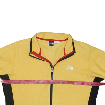 The North Face Womens Yellow Fleece Jacket M Full Zip Polartec Outdoor
