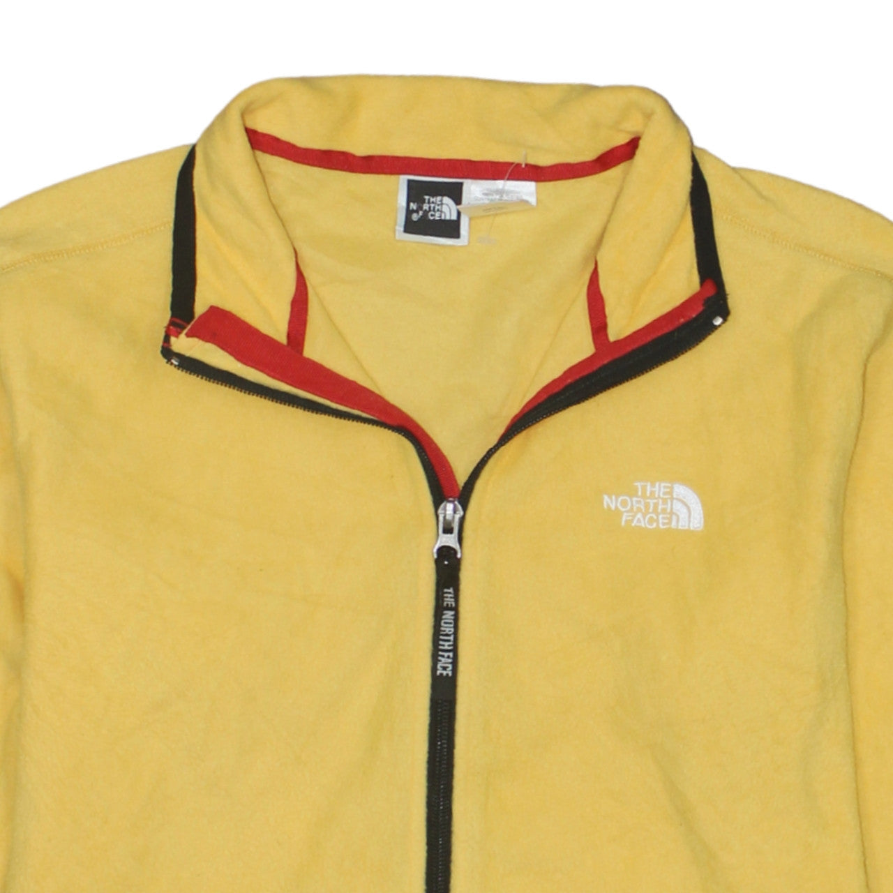 The North Face Womens Yellow Fleece Jacket M Full Zip Polartec Outdoor