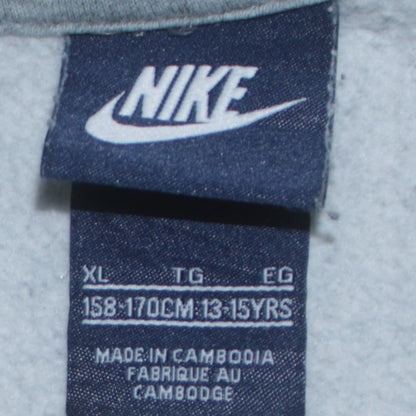 Nike Boys Grey Full Zip Hoodie XL 13-15 Years Hooded Sweatshirt