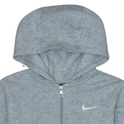 Nike Boys Grey Full Zip Hoodie XL 13-15 Years Hooded Sweatshirt