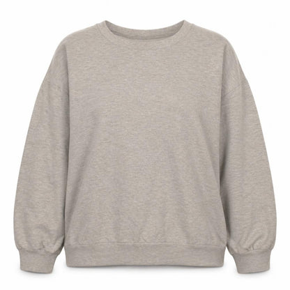 Reebok Womens Beige XL Pullover Sweatshirt Relaxed Fit