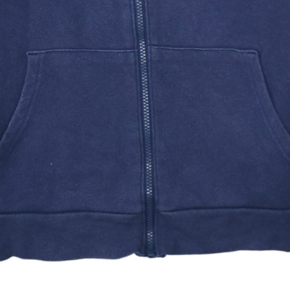 Under Armour Boys Navy Blue Full Zip Hoodie Size 158 Fleece Sweatshirt