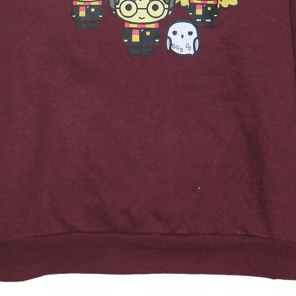 Primark Women Burgundy Harry Potter Graphic Pullover Sweatshirt L 14/16