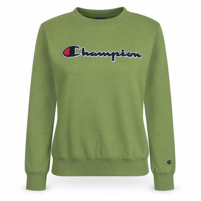 Champion Women’s Green Small Pullover Sweatshirt with Logo