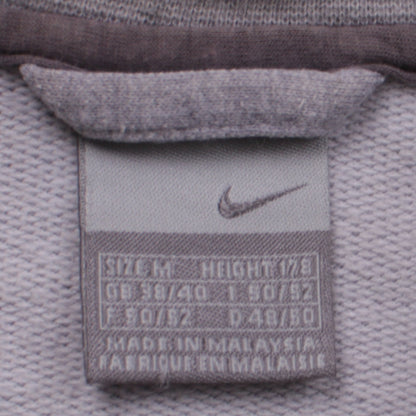 Nike Men's Grey Full Zip Collared Sweatshirt Size M