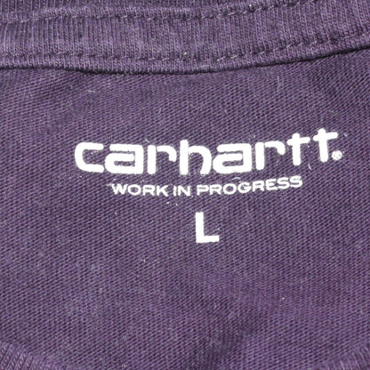 Carhartt Men's Blue Long Sleeve Graphic Cotton T-Shirt Size L