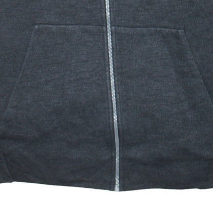 Nike Men's Grey Full Zip Hoodie XL Cotton Blend Lightweight
