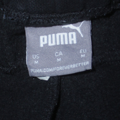 Puma Men's Black Jogger Trousers Size M Regular Fit Fleece