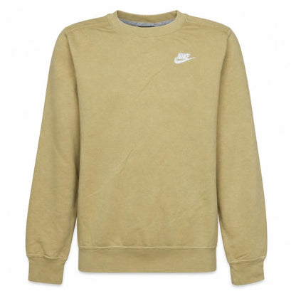Nike Men's Beige Crew Neck Regular Fit Sweatshirt Size S