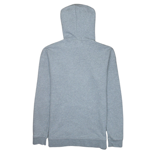 Adidas Women Grey Pullover Hoodie Size 4 Logo Print Hooded Sweatshirt
