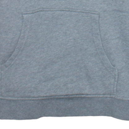 Adidas Women Grey Pullover Hoodie Size 4 Logo Print Hooded Sweatshirt