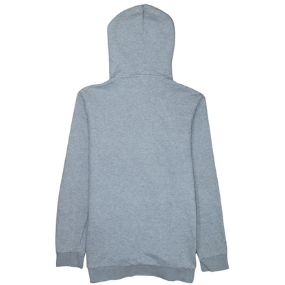 Adidas Men's Grey Pullover Hoodie Small Logo Sports Fleece Sweatshirt
