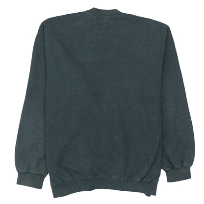 Nike Men’s Green Embroidered Logo Crew Neck Sweatshirt Size M