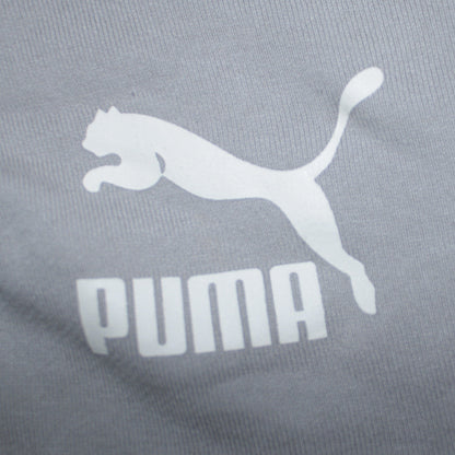 Puma Men's Grey Pullover Hoodie Size M Sportswear