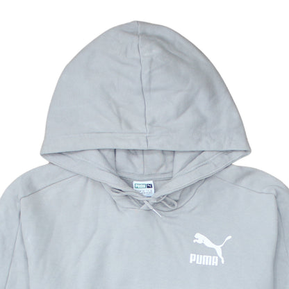 Puma Men's Grey Pullover Hoodie Size M Sportswear
