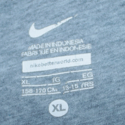 Nike Boys Blue Henley Hoodie XL 13-15 Years Cotton Blend Pullover