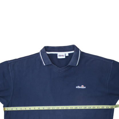 Ellesse Men's Blue XL Polo Shirt Cotton Embroidered Logo