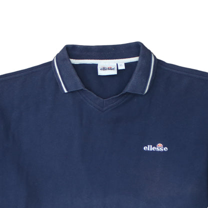 Ellesse Men's Blue XL Polo Shirt Cotton Embroidered Logo