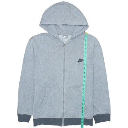 Nike Teens Grey Full Zip Hoodie Sweatshirt L 12/13 Years