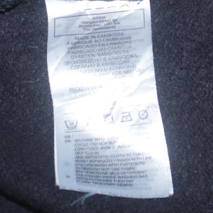 adidas Boys Black Full Zip Hoodie 14 Years Fleece Lined Sportswear
