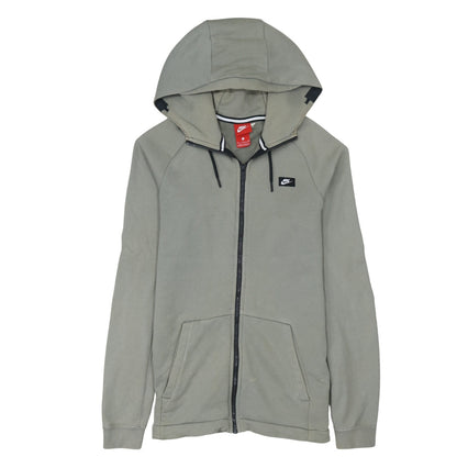 Nike Men's Grey Full Zip Hoodie Small Lightweight Jersey