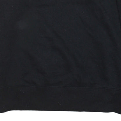 Champion Men's Black Logo Crew Neck Sweatshirt Size M Regular Fit