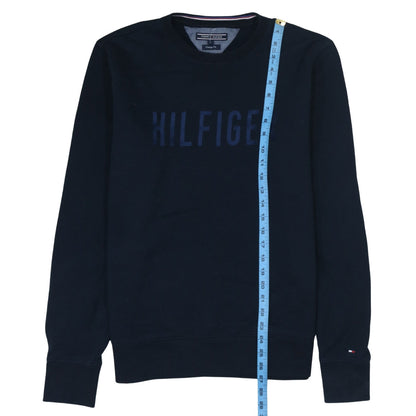Tommy Hilfiger Men's Blue Vintage Fit Logo Sweatshirt L