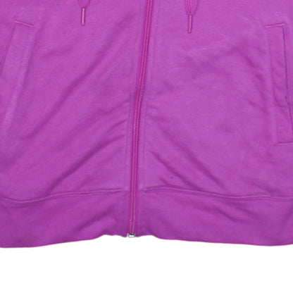Adidas Women’s Pink Full Zip Hoodie Size 12-14 M Cotton Blend