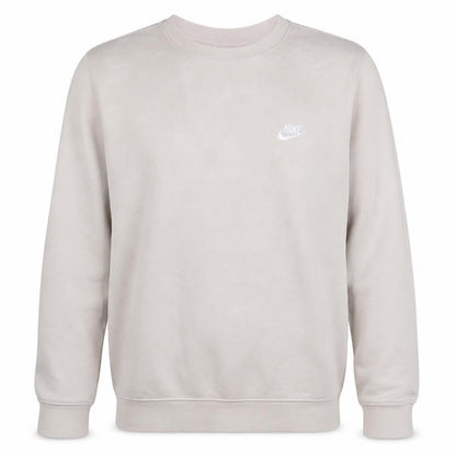Nike Men's Beige Small Pullover Fleece Sweatshirt Crew Neck